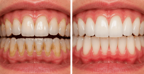 Teeth Cleaning Before After